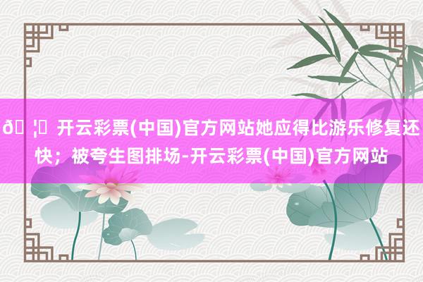 🦄开云彩票(中国)官方网站她应得比游乐修复还快；被夸生图排场-开云彩票(中国)官方网站