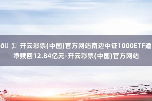 🦄开云彩票(中国)官方网站南边中证1000ETF遭净赎回12.84亿元-开云彩票(中国)官方网站