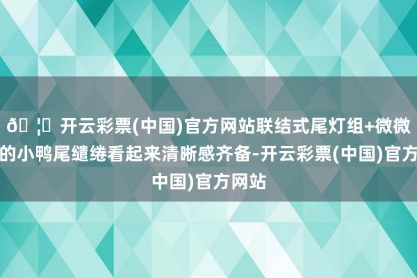 🦄开云彩票(中国)官方网站联结式尾灯组+微微翘起的小鸭尾缱绻看起来清晰感齐备-开云彩票(中国)官方网站