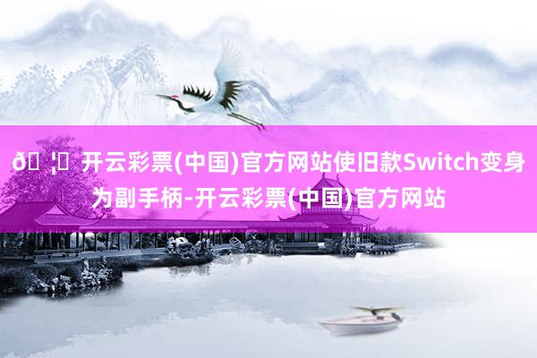 🦄开云彩票(中国)官方网站使旧款Switch变身为副手柄-开云彩票(中国)官方网站