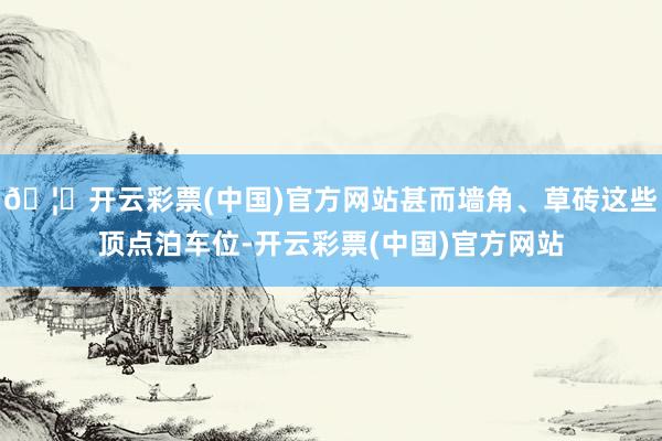 🦄开云彩票(中国)官方网站甚而墙角、草砖这些顶点泊车位-开云彩票(中国)官方网站