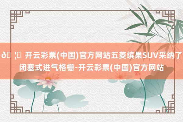 🦄开云彩票(中国)官方网站五菱缤果SUV采纳了闭塞式进气格栅-开云彩票(中国)官方网站