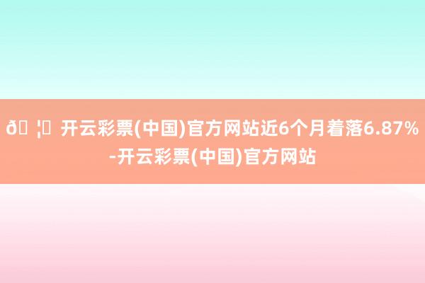 🦄开云彩票(中国)官方网站近6个月着落6.87%-开云彩票(中国)官方网站