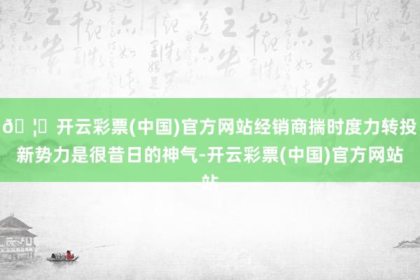 🦄开云彩票(中国)官方网站经销商揣时度力转投新势力是很昔日的神气-开云彩票(中国)官方网站