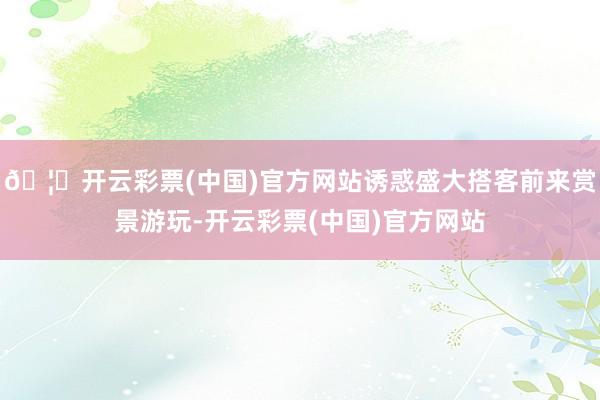 🦄开云彩票(中国)官方网站诱惑盛大搭客前来赏景游玩-开云彩票(中国)官方网站