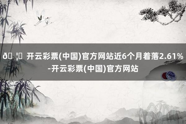 🦄开云彩票(中国)官方网站近6个月着落2.61%-开云彩票(中国)官方网站