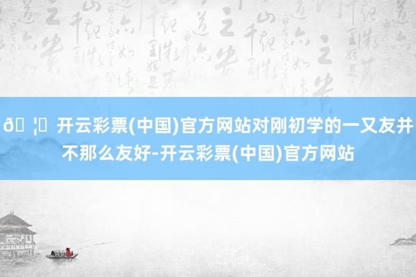 🦄开云彩票(中国)官方网站对刚初学的一又友并不那么友好-开云彩票(中国)官方网站