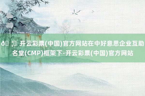 🦄开云彩票(中国)官方网站  在中好意思企业互助名堂(CMP)框架下-开云彩票(中国)官方网站