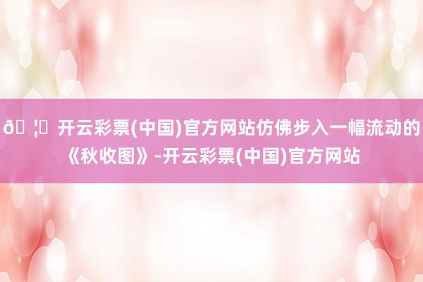 🦄开云彩票(中国)官方网站仿佛步入一幅流动的《秋收图》-开云彩票(中国)官方网站