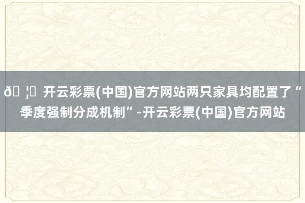 🦄开云彩票(中国)官方网站两只家具均配置了“季度强制分成机制”-开云彩票(中国)官方网站